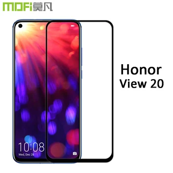 Pentru Huawei honor vedere 20 de sticlă MOFi v20 ecran protector acoperire completă a proteja albastru negru față film onoare v20 sticla 6.4