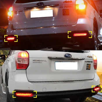 Bara spate Lumina Pentru Subaru Forester 2008-2017 Stopuri DRL lumini Ceață Bara Reflector Lumina lămpii de ceață