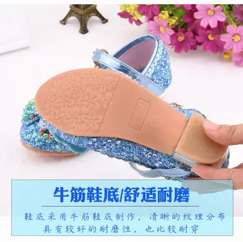 Primăvară de Primăvară pentru Copii Copii, Fete Catâri Saboți Pantofi de Printesa Pantofi din Piele Sandale de Mireasa Pantofi cu Tocuri Înalte, Papion, Pantofi Rochie