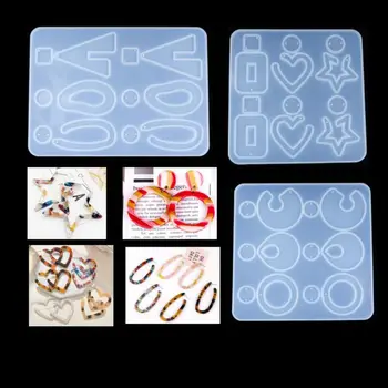 1 Set Cristal Rășină Epoxidică Mucegai Picătură Legăna Cercei Pandantiv de Turnare Mucegai Silicon Manual DIY Artizanat Bijuterii Instrumente