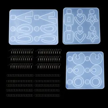1 Set Cristal Rășină Epoxidică Mucegai Picătură Legăna Cercei Pandantiv de Turnare Mucegai Silicon Manual DIY Artizanat Bijuterii Instrumente