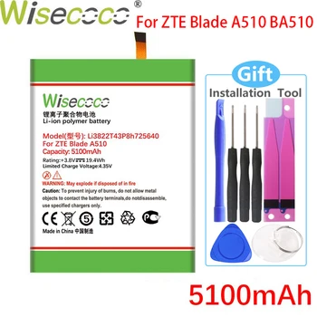 Wisecoco 5100mAh Li3822T43P8h725640 Baterie Pentru ZTE Blade A510 510 BA510 Telefon +Numărul de Urmărire