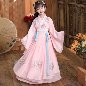 Tradițional, Antic chinez de dansuri populare costume fete copii clasică copii dinastiei tang costum chinezesc hanfu haine