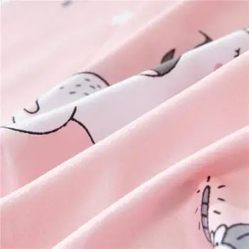 Textile acasă 3pcs Seturi de lenjerie de pat Pink Unicorn Desene animate husă de Pilotă PillowcaseThrow Mecanice se Spele Singur Pat Dublu Seturi