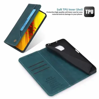 De lux Magnetice Caz Pentru Xiaomi Mi Poco M3 X3 NFC Flip din Piele de caz pentru Xiaomi Mi 10T Pro Lite 10TPro Carte de Portofel Telefon Acoperi