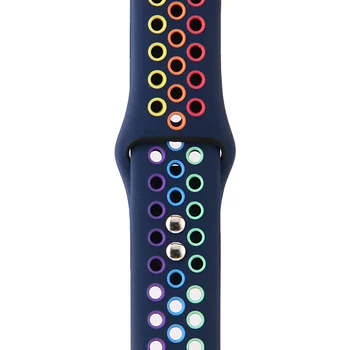 Curea Silicon colorat pentru Apple Watch Band 44mm 40mm 42mm 38mm Banda de Cauciuc Brățară pentru Iwatch Seria 5 4 3 2 1 Ceas Buclă