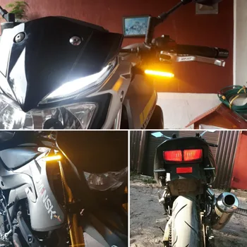1buc 12V Universal Motociclete Semnale Rândul său, Lumini 12V 8W Apa care Curge de Semnalizare Clignotant Frecce Moto Lampa LED Motocicleta Lumina