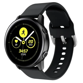 20mm Silicon Curea pentru Samsung Galaxy Watch 42mm Active2 40mm 44mm Brățară Bandă de Viteze Sport S2 Curea pentru Huami Amazfit BIP