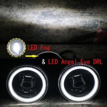 LED Angel Eye Lumini de Zi de Funcționare pentru Fiat Ducato 250/290-2020 Taie-Line Lentila proiectoare Ceata Masina Stying