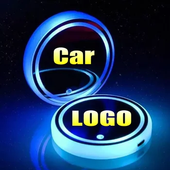 2X Pentru Toyota Rav4 Verso, Avensis Corolla, Yaris Celica Auris Hilux Prius Camr Led Logo-ul Cupei Lumina Luminos Coaster Băuturi Titularii