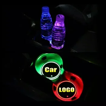 2X Pentru Toyota Rav4 Verso, Avensis Corolla, Yaris Celica Auris Hilux Prius Camr Led Logo-ul Cupei Lumina Luminos Coaster Băuturi Titularii