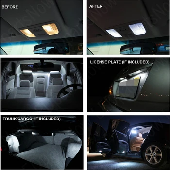 LED Lumini Auto de Interior Pentru Bmw x1 e84 10-12 camera dome harta lectură piciorul ușa lampa de eroare gratuit 11pc