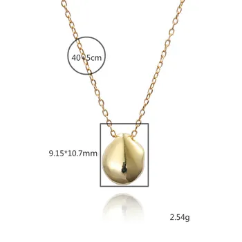 Flyleaf Neregulate Aur de 18k Adevărat 925 Sterling de Argint Colier Pentru Femei de Moda Lanț de Bijuterii Fine Simplu Coliere & Pandantive