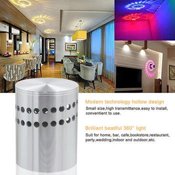 De Vânzare la cald Led Lampă de Perete de Iluminat Interior din Aluminiu Cu Telecomanda Colorate AC85-265V Pentru KTV Acasă Decorare Camera de zi