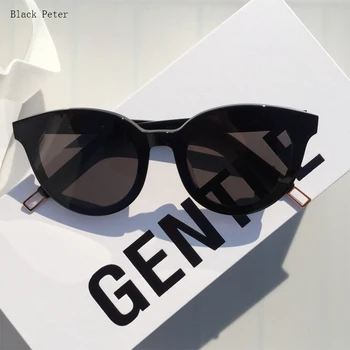Vintage Rotund Coreea de Designer de Brand Blând ochelari de Soare pentru Femei Black Peter ochelari de Soare Retro UV400 Ochelari de soare Pentru Barbati Femei