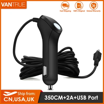Vantrue Masina Dash Cam Incarcator 5V 2A 11.4 ft mult cu Cablu Mini USB sau de Tip C Port Adaptor pentru Masina DVR Telefon Mobil