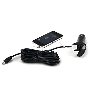 Vantrue Masina Dash Cam Incarcator 5V 2A 11.4 ft mult cu Cablu Mini USB sau de Tip C Port Adaptor pentru Masina DVR Telefon Mobil