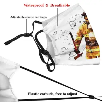 Pompierii Masca De Fata Reutilizabile Gura Masca Filtru Lavabil Anti Praf, Masti De Fata Pompieri Pompier Părtășie
