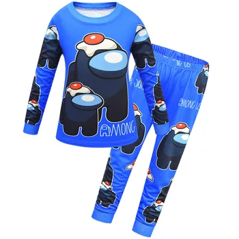 2021 Noi Copii Printre noi Pijamale Pijamale pentru Copii de Craciun Pijamas Acasă Haine pentru Baieti cu maneca Lunga Topuri haine de Iarna