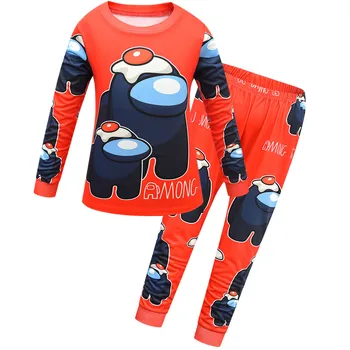 2021 Noi Copii Printre noi Pijamale Pijamale pentru Copii de Craciun Pijamas Acasă Haine pentru Baieti cu maneca Lunga Topuri haine de Iarna