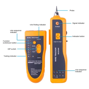 1buc RJ11 Rețele de Cablu Tester Cablu de Telefon Tracker Sârmă Finder Detector de Vânzare Fierbinte 2016