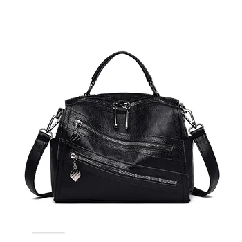 Femei geanta 2020 tendință all-meci negru de brand sac messenger pentru femei pommax de sex feminin geantă de umăr