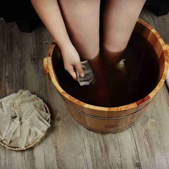 30pcs Pelin Ghimbir, Șofran Baie de Picioare Pulbere Medicina Chineză Spălarea Picioarelor Pulbere de Piele de Îngrijire a Sănătății