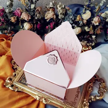 Stil Retro ambalaj cutie de cadou de Nunta Decoratiuni Nunta Favoruri de Partid Cadou pentru Oaspeții de Suveniruri Plic cutie mică cutie de bomboane