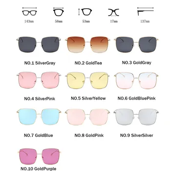 LeonLion 2021 Nou Pătrat Ocean de Lentile de ochelari de Soare pentru Femei Vintage Shopping Culori Bomboane Lunette de Cumpărături De Soleil Femme UV400