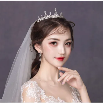 2020 Nou Elegant Miss Univers Mireasa Mireasa Diademe și Coroane Accesorii de Nunta Regina Cap Coroana de Păr Bijuterii Tiara Diadema