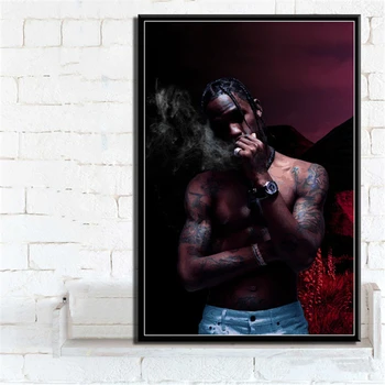 Travis Scott Astroworld Rodeo ZILE Muzica Rap Album Star Printuri de Artă Panza Pictura pe Perete Poza Decor Acasă quadro cuadros