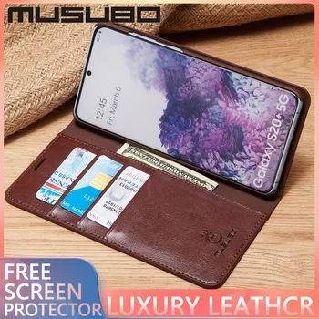 MUSUBO de Lux din Piele Pentru Samsung Galaxy S20 Plus Ultra S10 5G Plus S10 E S9 NOTA 10 Coque Flip Geanta Telefon rezistent la Socuri Acoperirea