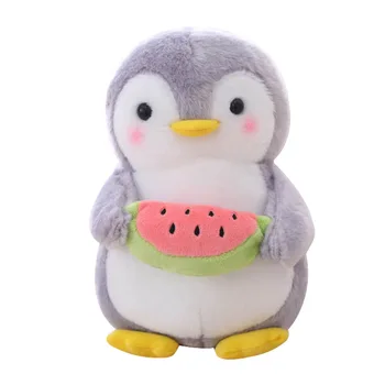Noul cuplu drăguț pinguin păpușă jucărie de pluș îmbrățișare pepene verde pinguin drăguț pentru copii cadou de ziua