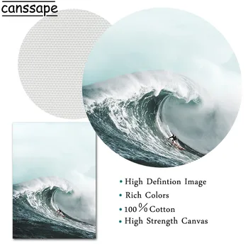 Litoral Peisaj Panza Pictura Seascap Wall Art Print Poster Surf Citate Imagine Poster De Perete Imagini Scandinave Decor Acasă