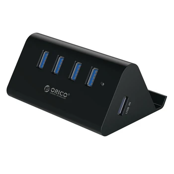 ORICO 5Gbps de Înaltă Viteză, Mini 4 Porturi USB 3.0 HUB Pentru Desktop Laptop Cu Stand Titular Pentru Telefon Tablet PC