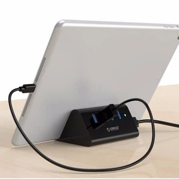 ORICO 5Gbps de Înaltă Viteză, Mini 4 Porturi USB 3.0 HUB Pentru Desktop Laptop Cu Stand Titular Pentru Telefon Tablet PC