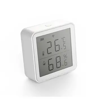Tuya WIFI Temperatură Și Umiditate Senzor Inteligent de Viață Acasă de Legătură Inteligentă Termometru cu Display LCD Umiditate Anormală Senzor