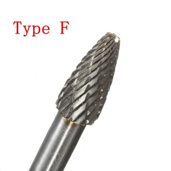 1 BUC Tip a/C/D/F/G 6*8MM Cap Carbură de Tungsten Instrument Rotativ Punct Burr rectificator Instrumente Abrazive Burghiu de Frezare de Sculptură Pic Instrumente