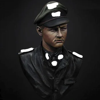 1/9-al doilea Război Mondial ofițer, Contine 2 capete, Rasina Model de Bust GK, tema Războiului, Neasamblate și nevopsite kit