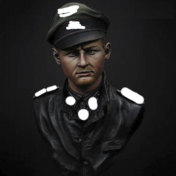 1/9-al doilea Război Mondial ofițer, Contine 2 capete, Rasina Model de Bust GK, tema Războiului, Neasamblate și nevopsite kit