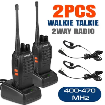 2 buc/lot Baofeng BF-888S Walkie Talkie Portabil de Emisie-recepție Comunicador UHF Două Fel de Radio 888s UHF 400-470mhz 16CH 16 ACEHE