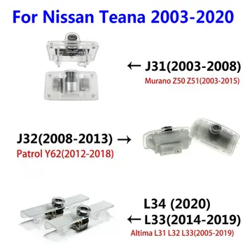 2X Pentru Nissan Teana J31 J32 J33 L33 Murano Z50 Z51 Patrol Y62 Altima L31 L32 L33 LED Portiera Lumina Fantomă Proiector Logo-ul de Lumini