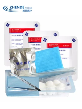 Dressing kit medical de unică folosință steril de Sterilizare tip Iod debridare dezinfecție schimbă setul de 5 cutii ZD TRANSPORT GRATUIT