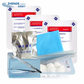 Dressing kit medical de unică folosință steril de Sterilizare tip Iod debridare dezinfecție schimbă setul de 5 cutii ZD TRANSPORT GRATUIT