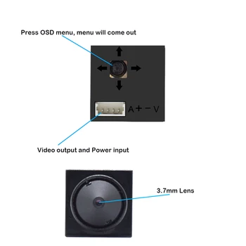 HD 5MP DVR 4Channel CCTV DVR AHD DVR Hibrid 5in1 Video Recorder cu 960P MINI camera de Securitate cu meniu OSD și 5-Axis bracket