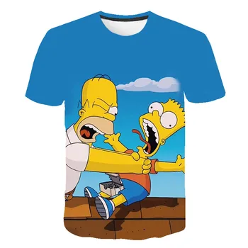 2020 nou Simpson T-shirt Anime 3d Camasi Amuzant T Shirt Chineză Tipărite baieti Tee fete de Îmbrăcăminte de sex Masculin Topuri Sexy Hip Hop