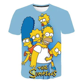 2020 nou Simpson T-shirt Anime 3d Camasi Amuzant T Shirt Chineză Tipărite baieti Tee fete de Îmbrăcăminte de sex Masculin Topuri Sexy Hip Hop