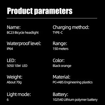 BC23 Inteligent Inducție Față de Bicicletă Lumină Automată a Luminozității USB Faruri de Bicicletă IP64 Impermeabil Casca Ciclism Faruri FlashL