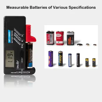 Digital portabil Capacitate Baterie Tester LCD Checker Acasă Instrumente de Măsurare pentru 9V AA 1.5 V AAA Cell C D Baterii BT168D