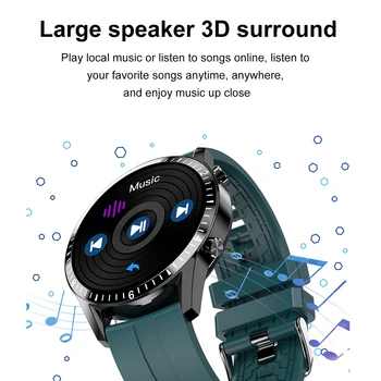 Noi i9 Ceas Inteligent Bărbați Full Touch Ecran Rotund de apelare Bluetooth Music Sports Tracker Ceas Telefon pentru HuaWei Smartwatch Android IOS